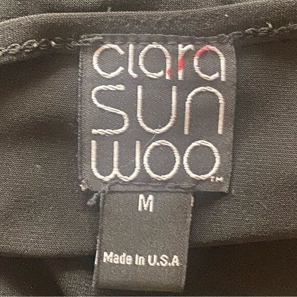 Clara Sun Woo Black Sleeveless Tank Size Medium - Picture 3 of 8